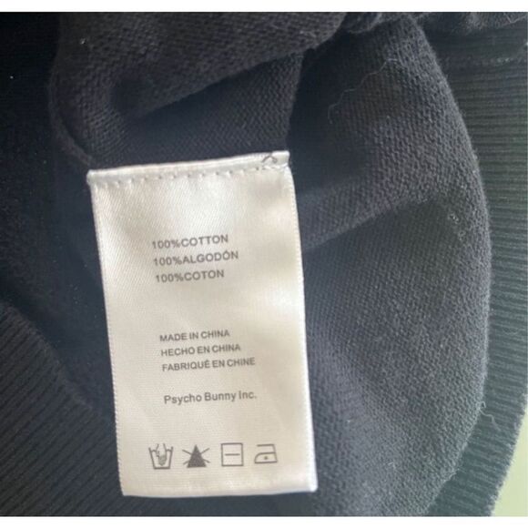 Psycho Bunny Cardigan Men 100% cotton Logo long sleeve full zip Small - Picture 9 of 14